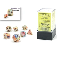 Chessex D7-Die Set Festive Mini-Polyhedral Circus/black