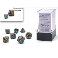 Chessex D7-Die Set Festive Mini-Polyhedral Mosaic/yellow