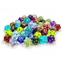 CHX LE917 Bag of 50  Assorted Loose Mini-hedral d20s - 1st Release