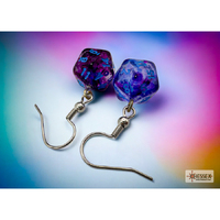 CHX 54210 Hook Earrings NebulaÃ‚Â® Nocturnal Mini-Poly d20 Pair