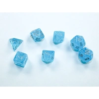 Chessex D7-Die Set Luminary Mini-Polyhedral Sky/silver