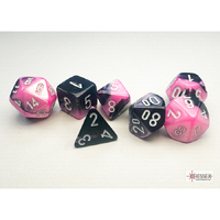 CHX 20630 GeminiÃ‚Â® Mini-hedral Black-Pink/white 7-Die Set