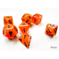 CHX 20433 VortexÃ‚Â® Mini-hedral Orange/black 7-Die Set