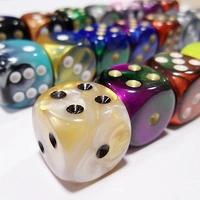 BULK D6 Dice Assorted Loose Gemini 16mm with Pips (50 Dice in Bag)