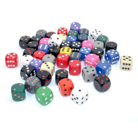 CHX 29426 Bag of 50 Assorted Loose Opaque 16mm d6 Dice