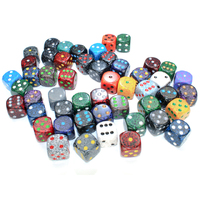 CHX 29326 Bag of 50 Assorted Loose Speckled 16mm w/pips d6 Dice