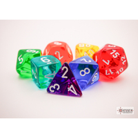 CHX 23099 Prism Translucent GM & Beginner Player Polyhedral 7-Die Set