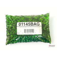 CHX 01145BAG Translucent Green Glass Stones Bag