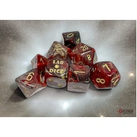 Chessex D7-Die Set Borealis Polyhedral Cosmos/gold 7-Die Set (with bonus die)