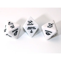 Chessex Specialty Dice Set - 3rd Edition Race d8 (Custom engraved)