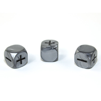 CHX GGGSILVER Silver Olympic Fudge Dice