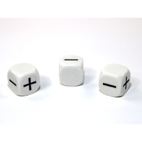 CHX GGGWHITE White Fudge Dice