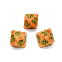 Chessex Tens 10 Dice Speckled Polyhedral Lotus Tens 10