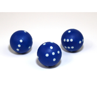 CHX KOP01732 Opaque Spherical Navy Blue/white d6 22mm