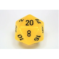 Chessex D20 Dice Opaque 34mm Yellow/black d20