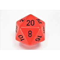 Chessex D20 Dice Opaque 34mm Orange/black d20