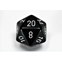 Chessex D20 Dice Opaque 34mm Black/white d20