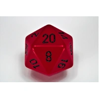 Chessex D20 Dice Opaque 34mm Red/black d20