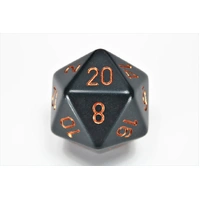 Chessex D20 Dice Opaque 34mm Dark Grey/copper d20