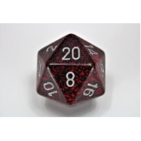 Chessex D20 Dice Speckled 34mm Silver Volcano d20