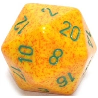 D20 Dice Speckled 34mm Lotus