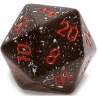 D20 Dice Speckled 34mm Space