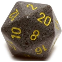 D20 Dice Speckled 34mm Urban Camo