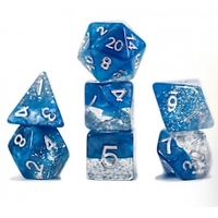 Gatekeeper Halfsies Dice - Glitter Edition - Blue