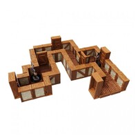 WarLock Tiles Expansion Pack - 1 inch Town & Village Straight Walls