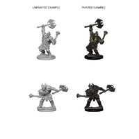 Pathfinder Deep Cuts Unpainted Miniatures Half-Orc Male Barbarian