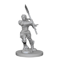 Pathfinder Deep Cuts Unpainted Miniatures Half-Orc Female Barbarian