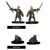 WizKids Boy Fighter & Battle Dog