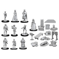 WizKids Deep Cuts Unpainted Miniatures Towns People Castle