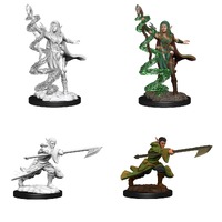 Magic the Gathering Unpainted Miniatures Joraga Warcaller & Joraga Treespeaker (Elves)