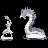 Critical Role Unpainted Minis: Ashari Firetamer & Inferno Serpent