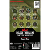 D&D Idols of the Realms Scales & Tails Snake Den 2D Set