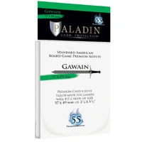 Paladin Premium Gawain Clear Sleeves - (57 x 89 mm) (100 Sleeves Per Pack)