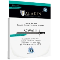 Paladin Premium Owain Clear Sleeves - (80 x 80 mm) (100 Sleeves Per Pack)