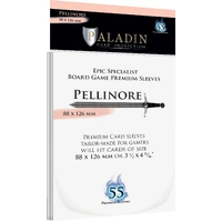 Paladin Premium Pellinore Clear Sleeves - (88 x 126 mm) (100 Sleeves Per Pack)