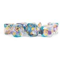 MDG Unicorn Resin Polyhedral Dice Set - Fancy Fae