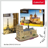 3D Puzzles: National Geographic Paris – Notre Dame 128pc