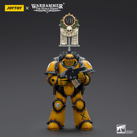 Warhammer Collectibles: 1/18 Scale Imperial Fists Legion MkIII Tactical Squad Sgt with Power Sword