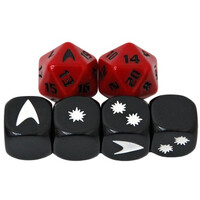 Star Trek Adventures RPG - Dice Set Command Red