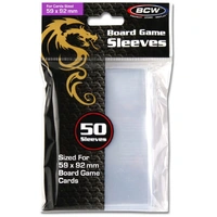 BCW Board Game Sleeves Standard European (59mm x 92mm) (50 Sleeves Per Pack)