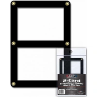 BCW Screwdown Holder Double Card Black Border