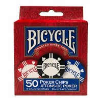 Bicycle Games and Accessories: Bicycle 8 Gram 50 Count Clay Poker Chips