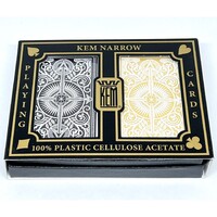 Kem Arrow Black/Gold Narrow Standard Playing Cards