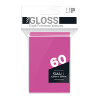 Ultra Pro: UP15260 PRO-Gloss 60ct Small Deck Protector sleeves: Bright Pink