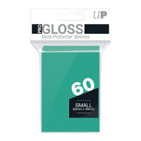 Ultra Pro: UP15262 PRO-Gloss 60ct Small Deck Protector sleeves: Aqua