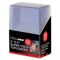 Ultra Pro: UP15286 3" x 4" Super Thick 200PT Toploader 10ct